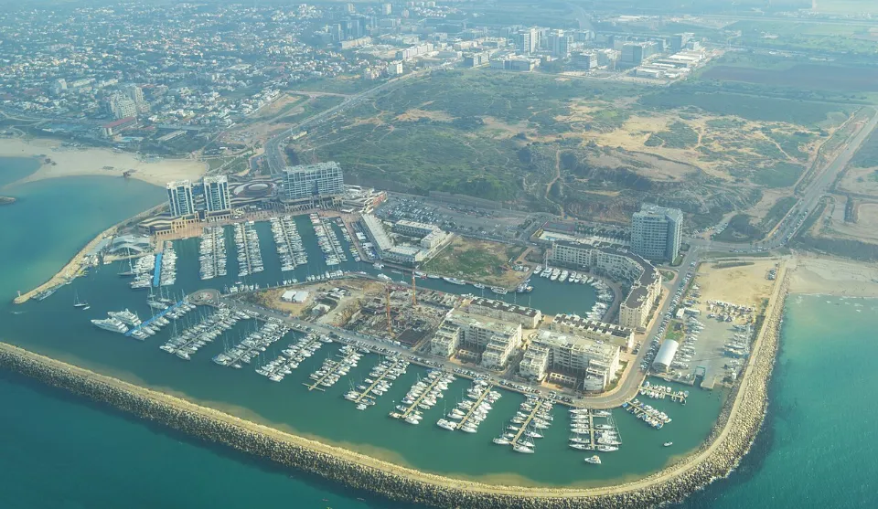 Herzliya Marina seen from the air
