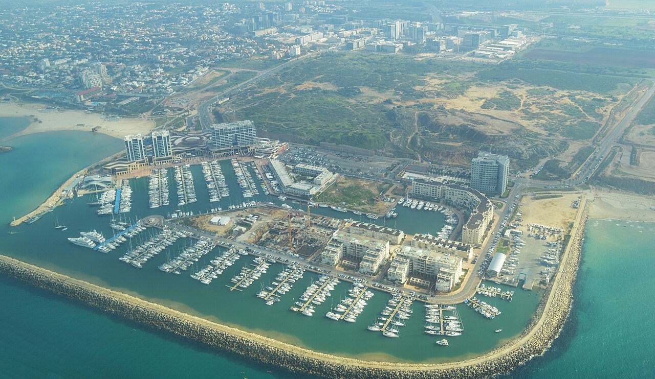 Herzliya Marina seen from the air