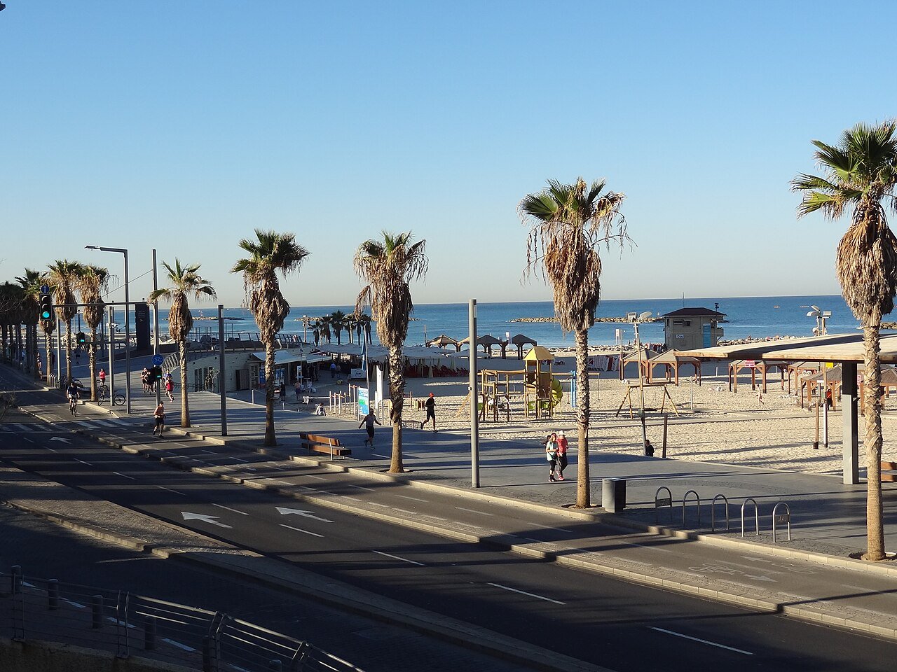 The Tel Aviv seafront promenade